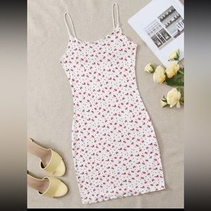 Floral White Dress